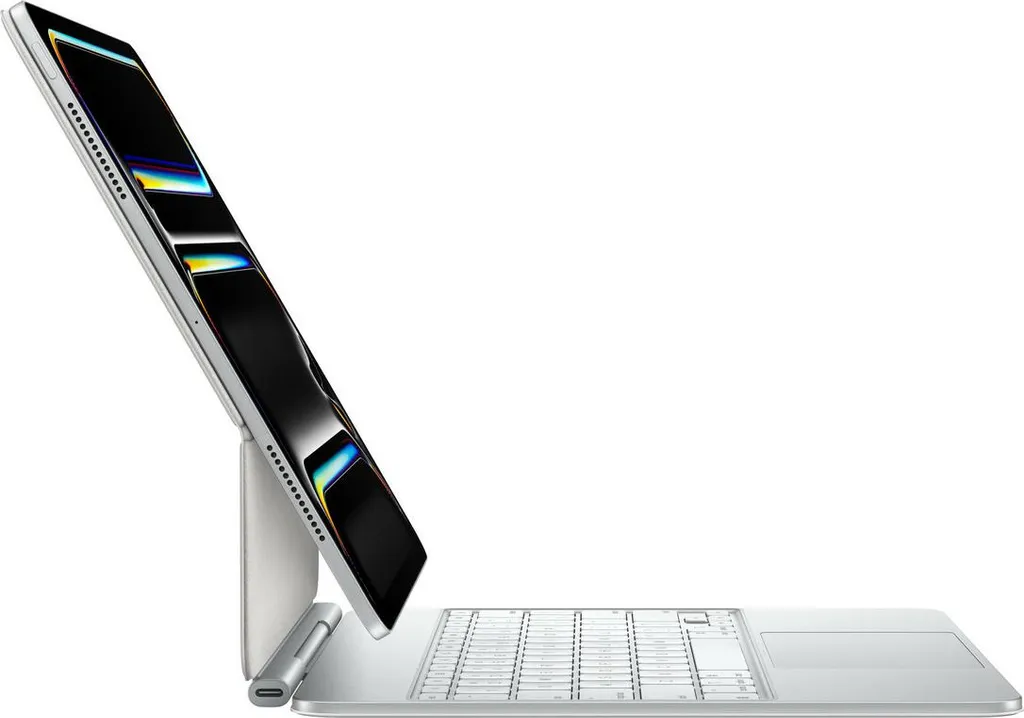 Apple Magic Keyboard iPad Pro 13 M4 - Idéal Télétravail et Mobilité Blanc - 4