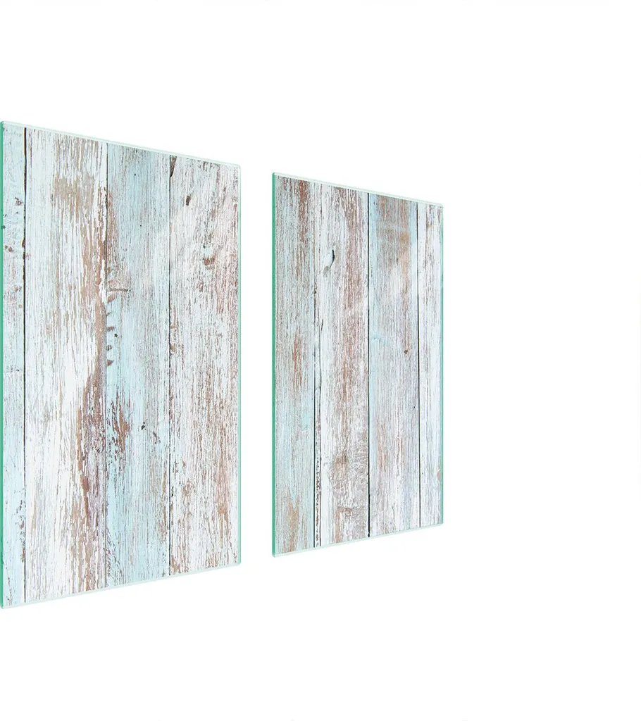 Piastre Copri Fornelli 75x52 Vetro Temperato Legno per Induzione e Ceramica