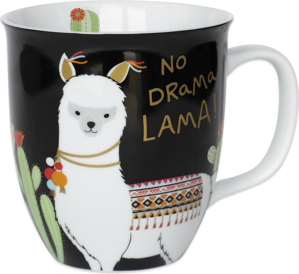 Sheepworld Lama, Einzelbild, 0,4 l, Schwarz, Grün, Grau, Produktbild 