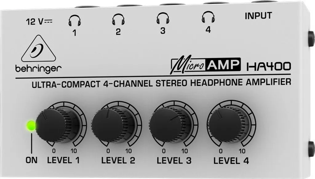 Amplificatore per cuffie Behringer HA400 Nero, Grigio