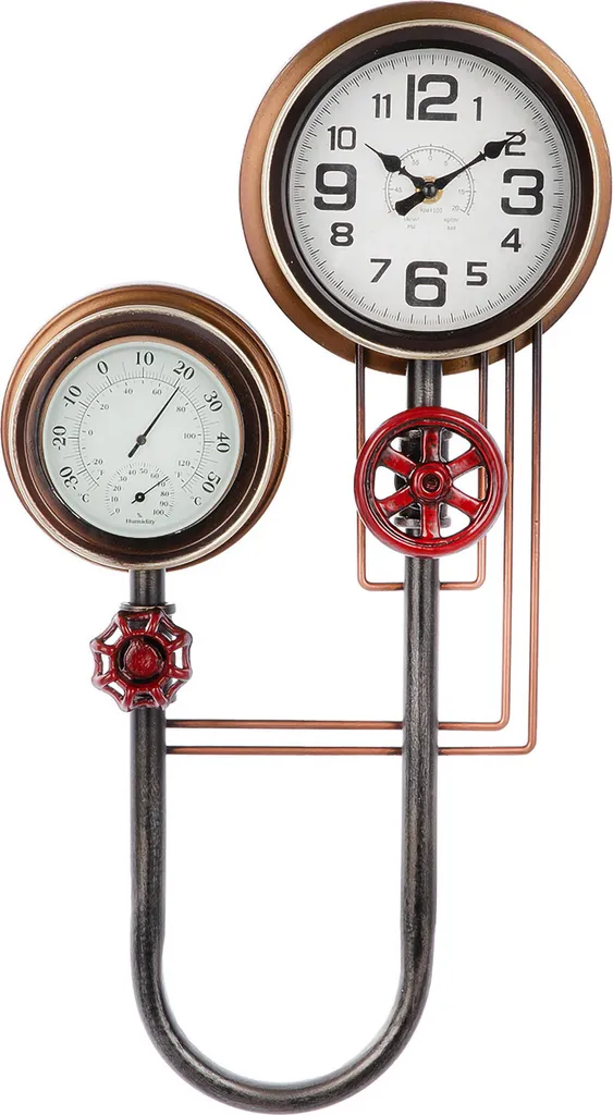 Horloge Murale Design en Métal Cuivré Adega Gilde pour Salon et Bureau