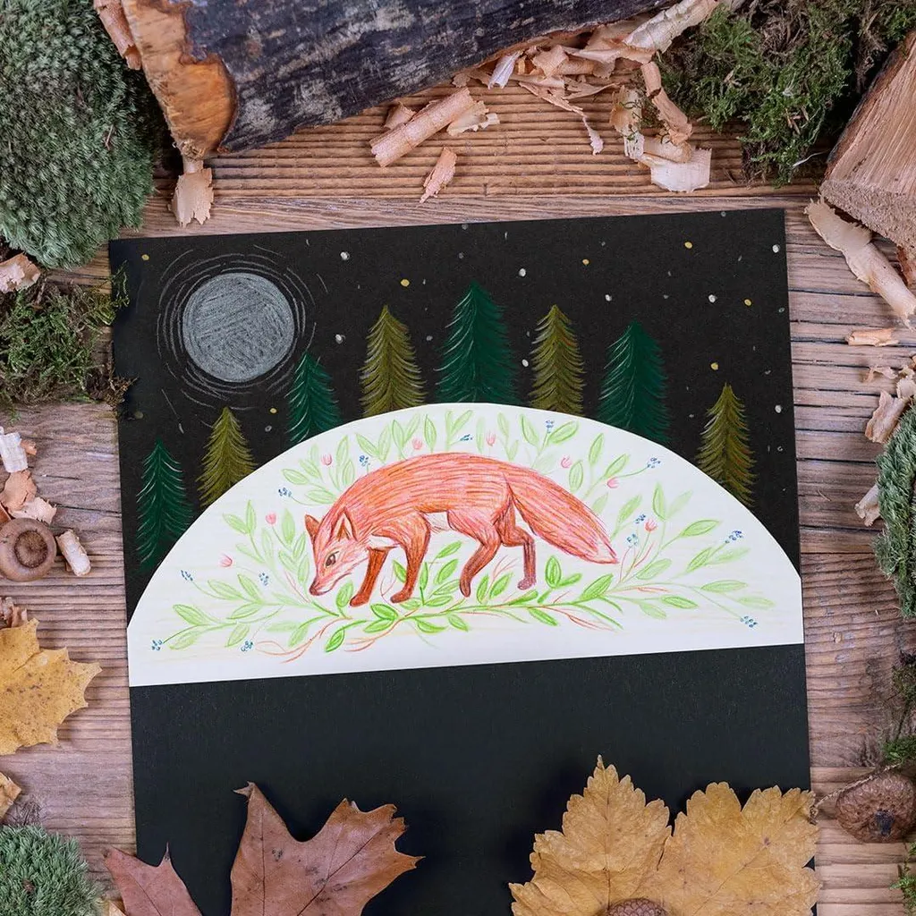 Dessiner sur Papier Noir : Set Crayons de Couleur et Marqueur Métal