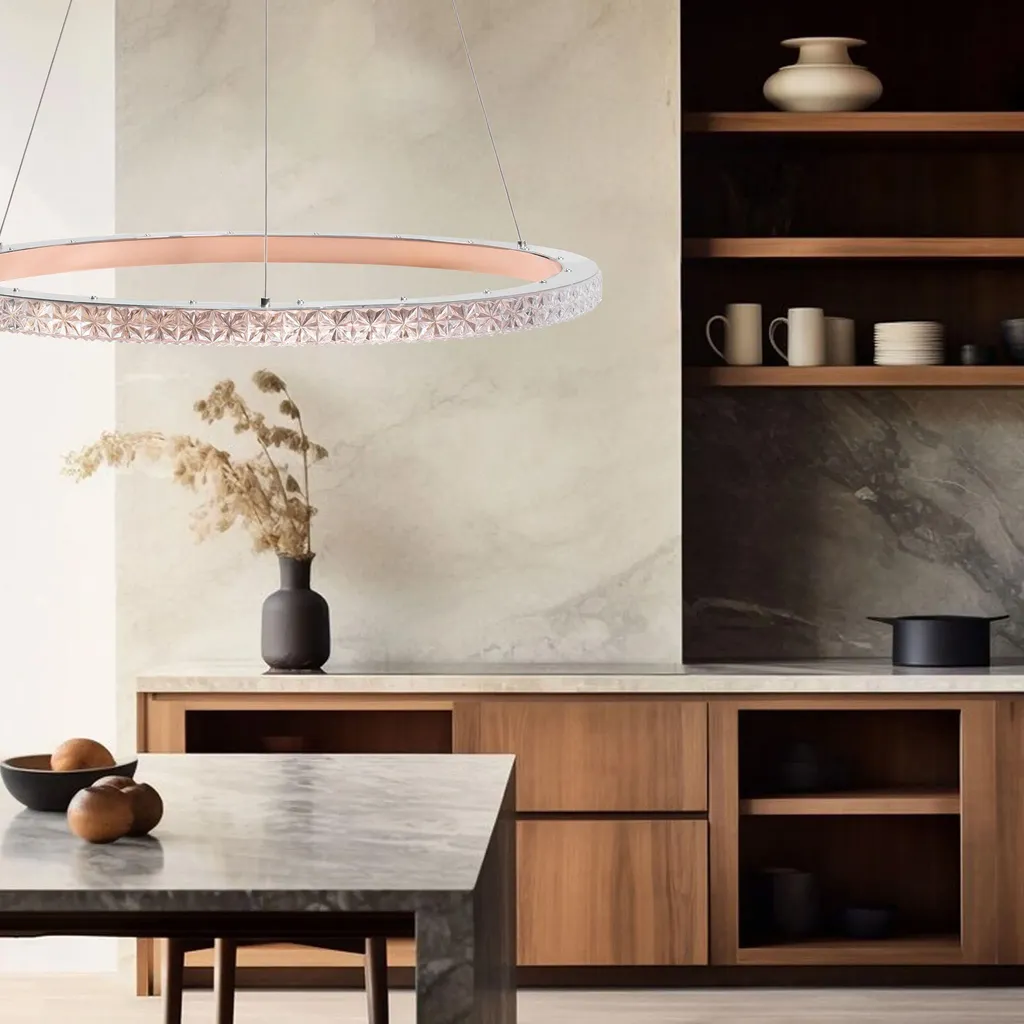 Suspension Toolight MS009-CP Idéale pour Table à Manger Rose Gold