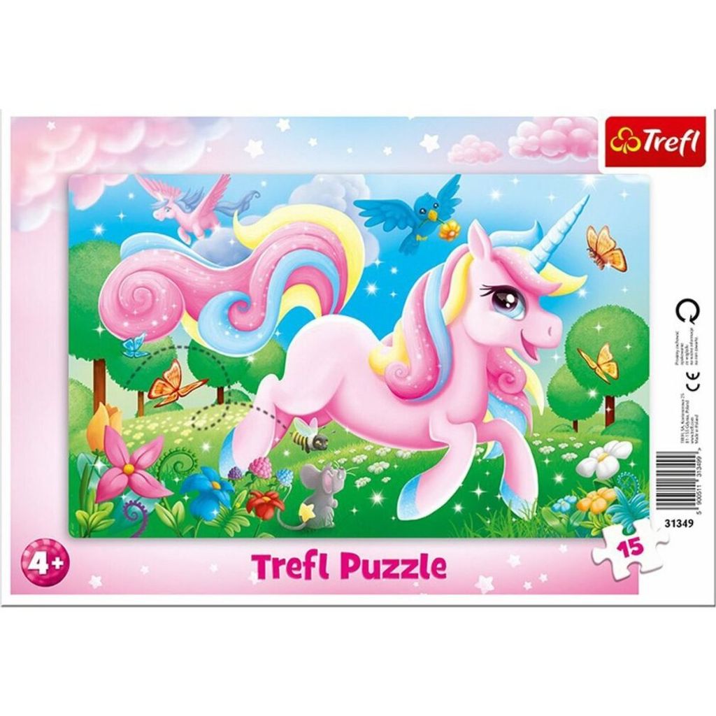 TREFL Puzzle Magische Welt der Einhö rner 15 Teile