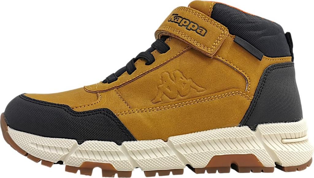 Kappa Kinderschuhe Jungen Stiefel Wasserdicht Klettstiefel Braun Freizeit, Schuhgröße:34 EU