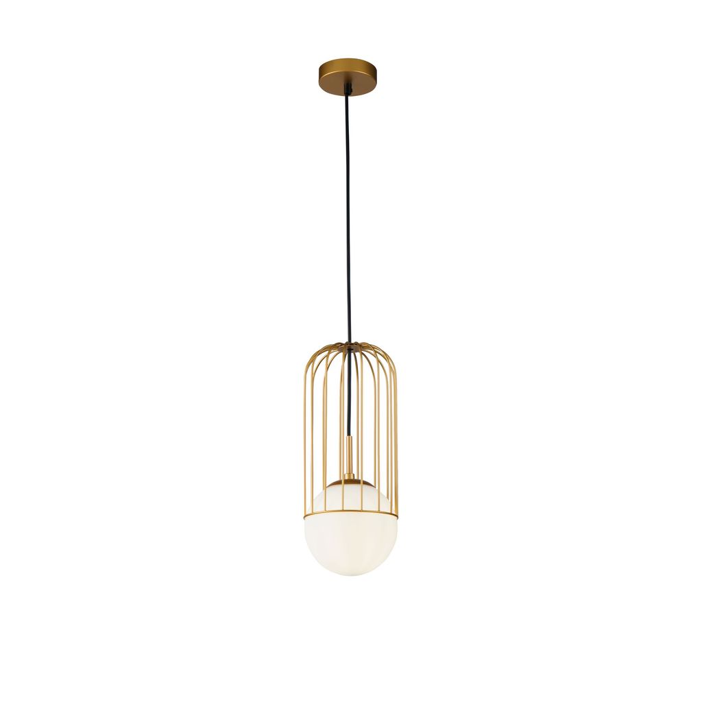 Maytoni Telford Pendelleuchte P362PL-01G 1xE27, Gold, aus Metall, exkl. Leuchtmittel