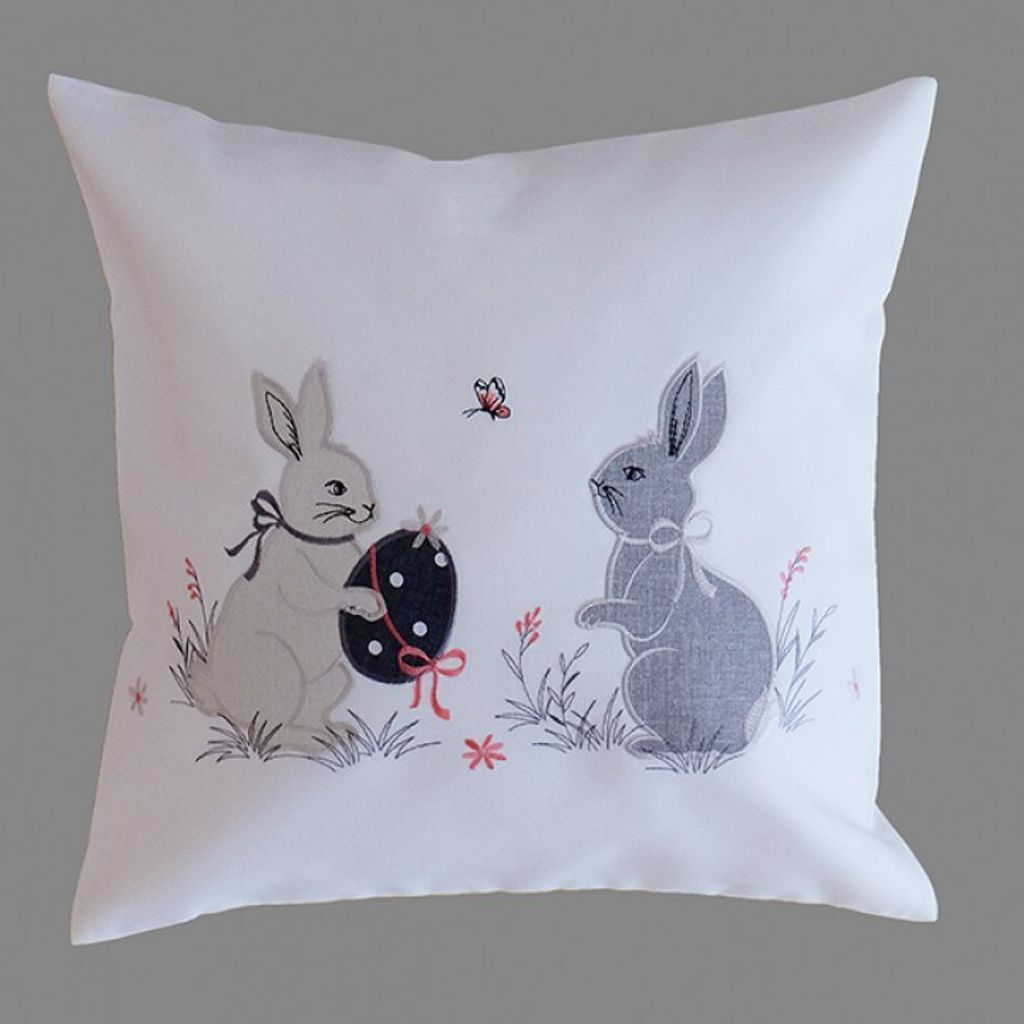 Kissenhülle 40 x 40 cm  mit Stickerei Geschenk zu Ostern 40 Produktbild 