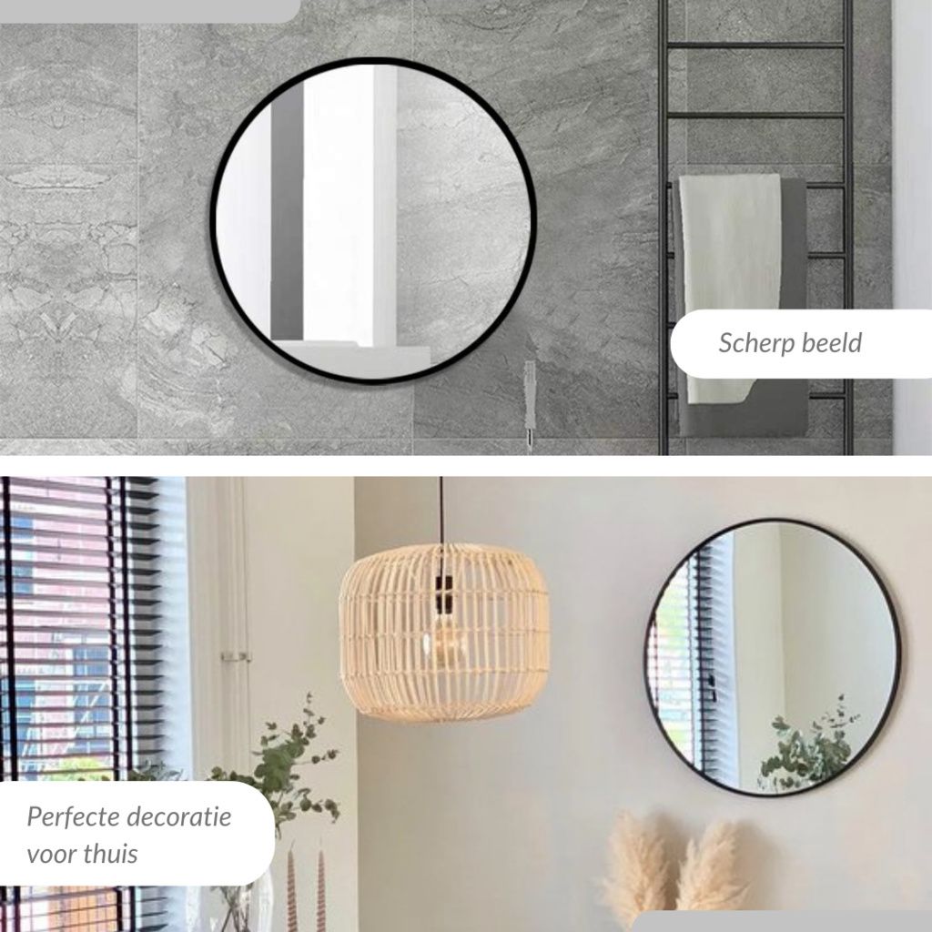 SensaHome - Nástenné zrkadlo v modernom dizajne - okrúhle Obrázok produktu 7