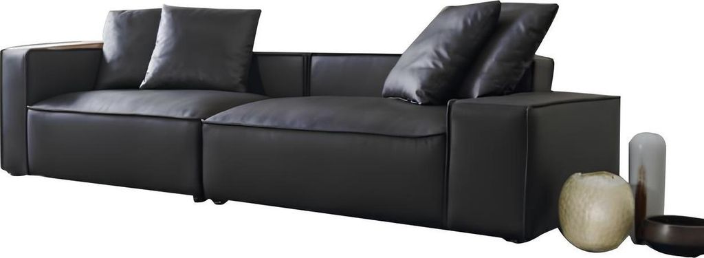 Design Moderne Viersitzer Couch Polster Sofa 4er Sitz Sofas Möbel Big Sofas Neu
