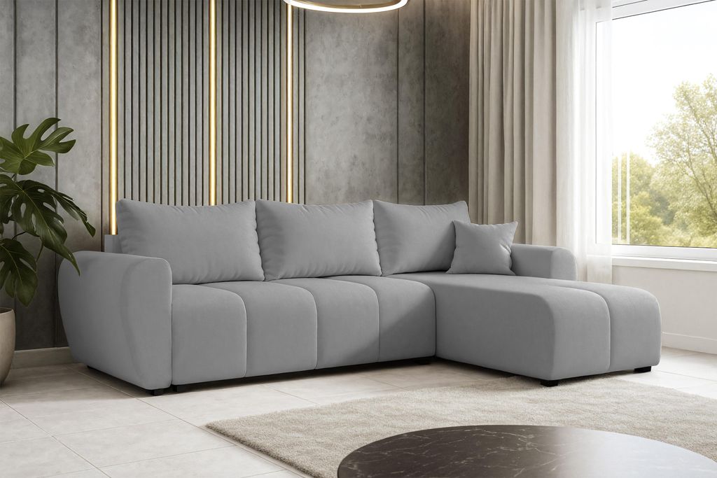 AX LIVING Canapé d'angle avec fonction sommeil Malatya L Image du produit 
