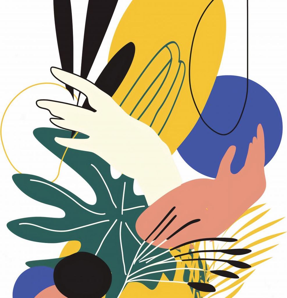 Plakat 90x90cm Berührungen der Tropen
