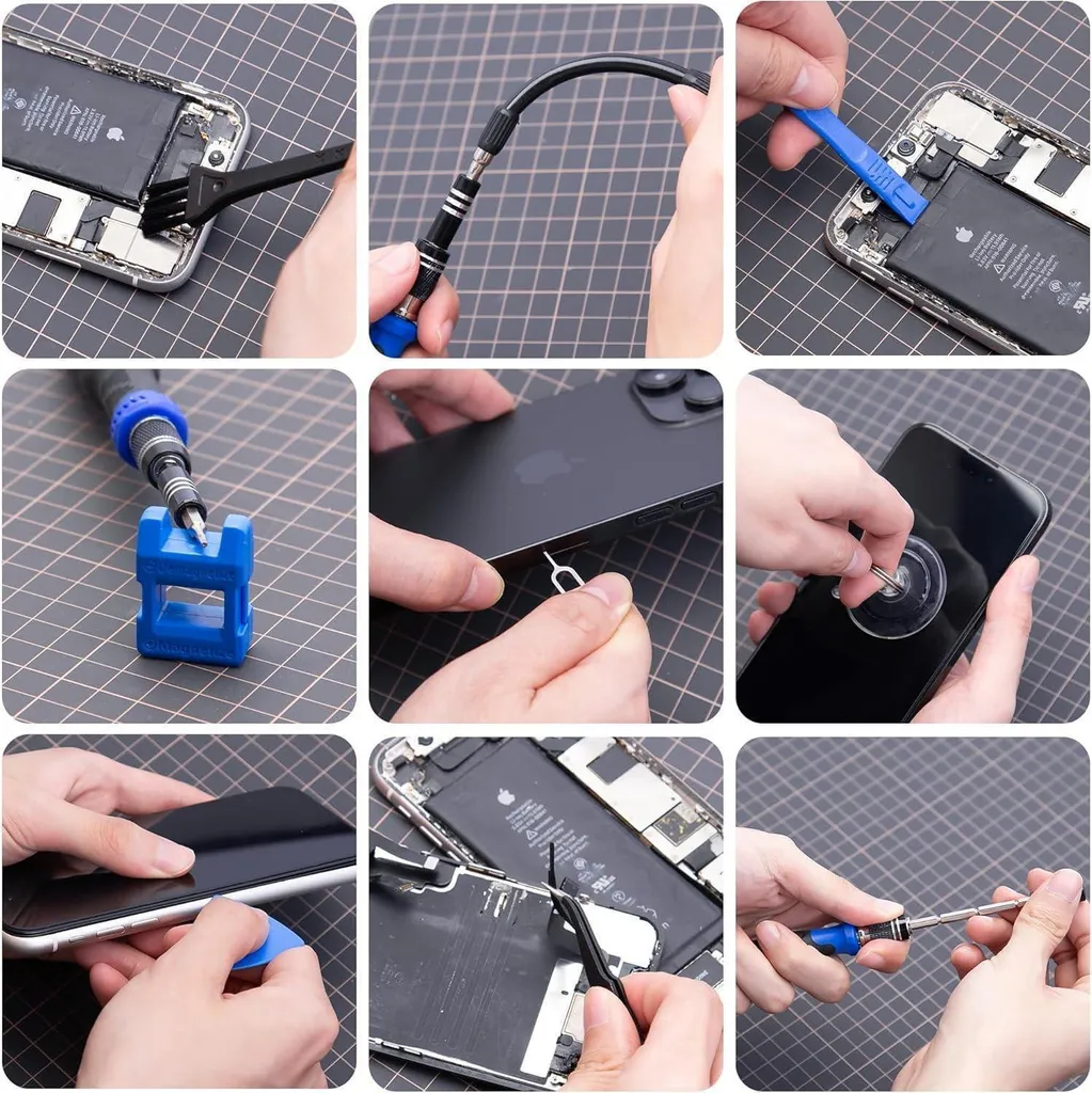 Kit Réparation Ordinateur et Console Tournevis de Précision 200 Outils - 6