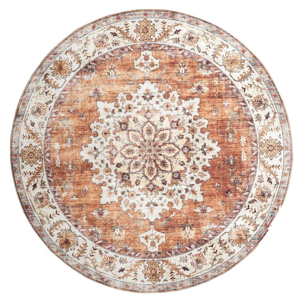 Volero - Tapis d'Extérieur Rond Vintage - Santo Médaillon Image du produit 