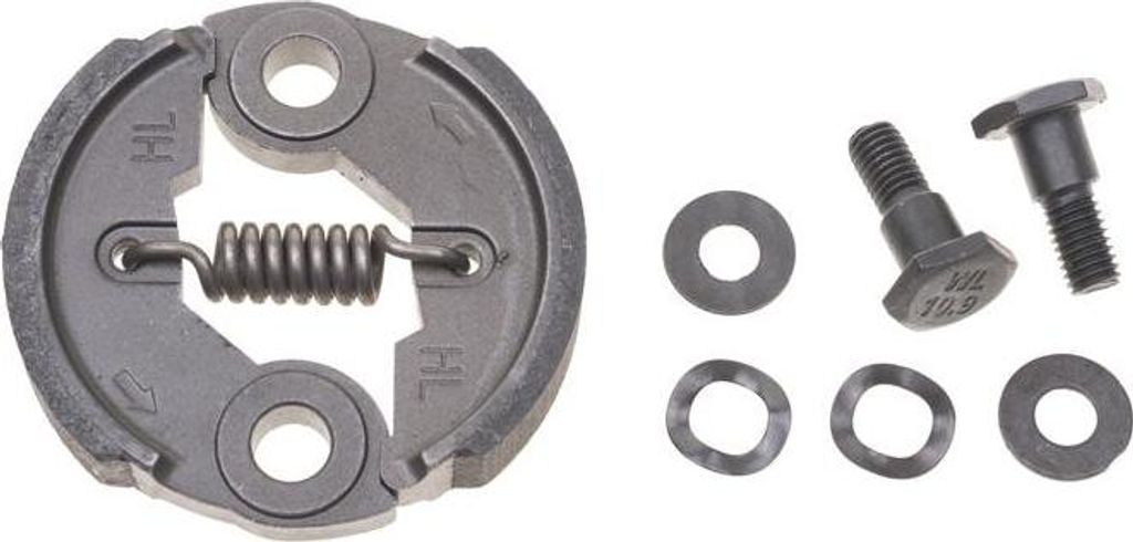 NAC 75mm große Metallkupplung kpl mit Bolzen und Unterlegscheiben für Markttrimmer