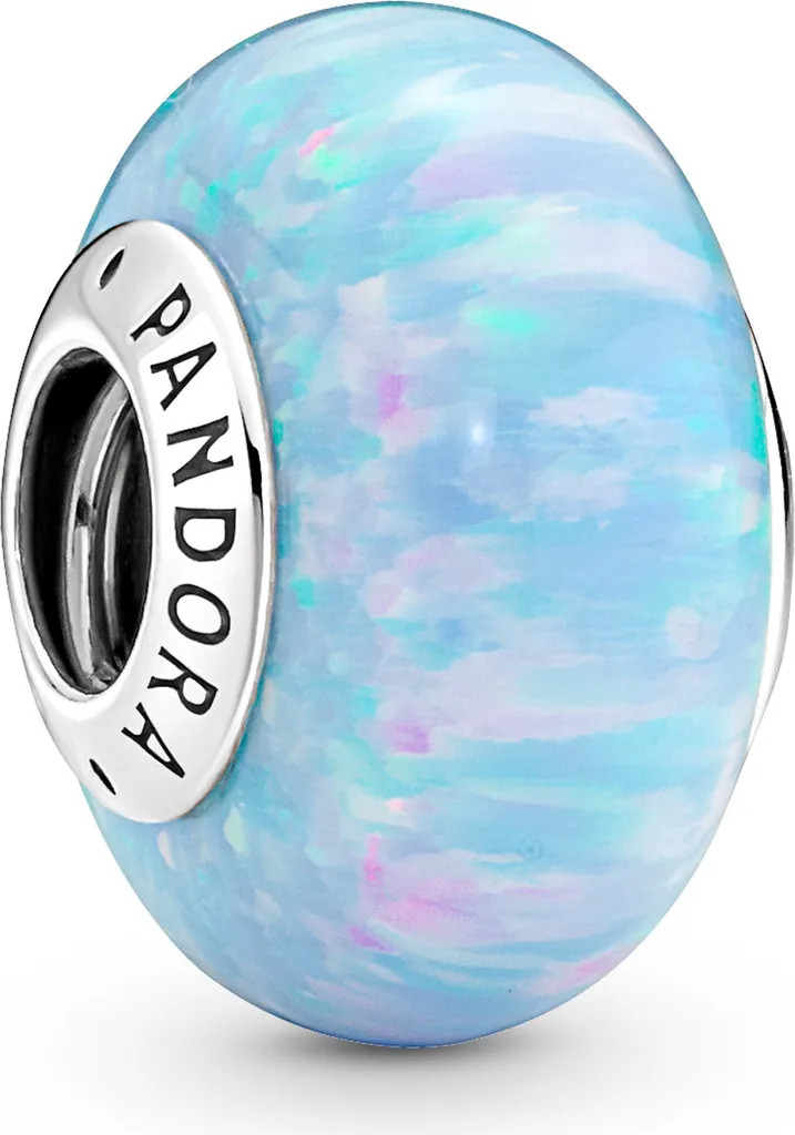 Pandora 791691C01 Charm Opale Blu Oceano: Argento 925 per Bracciali Moments