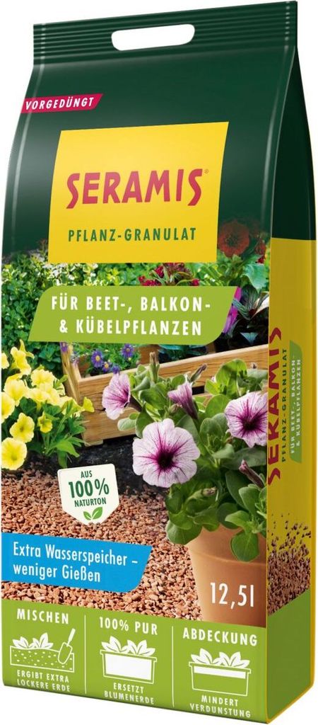Seramis Pflanz-Granulat für Beet- Balkon- & Kübelpflanzen Produktbild 