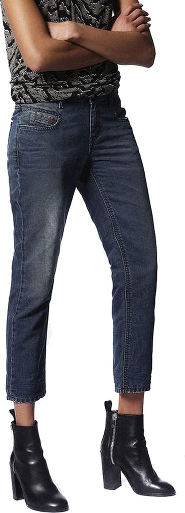 Diesel Belthy-Ankle 0682K Damen Jeans Hose Slim Straight