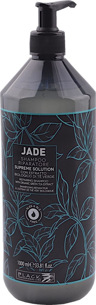 Black Professional Jade Repairing Shampoo 1000ml Regenerierendes Shampoo mit Teebaumextrakt