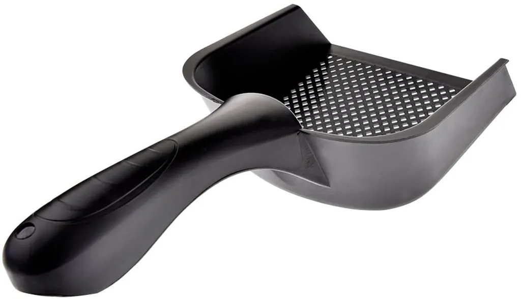 Paletta Robusta per Gatti e Cani - Setaccio Plastica Nera 27cm - 4