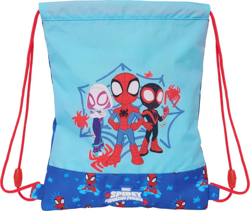 Spidey Rucksack Kordelzug Tasche blau 26 x 34 x 1 cm