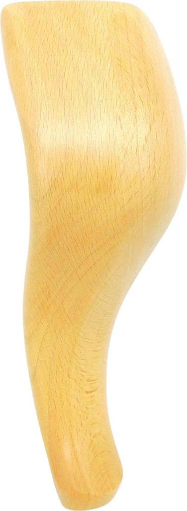 1x Möbelbein Eiche 22 cm klar lackiert – Louis XV Stil – gedrechselt – für Sessel, Sofa, Kommode – DIY geeignet