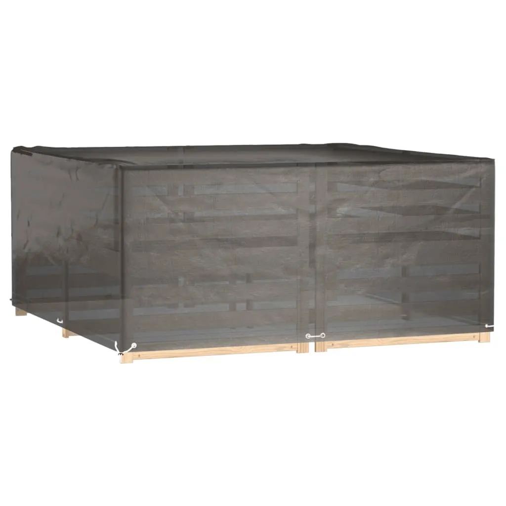 The Living Store Copertura per mobili da giardino 16 occhielli 205x205x90 cm Quadrato
