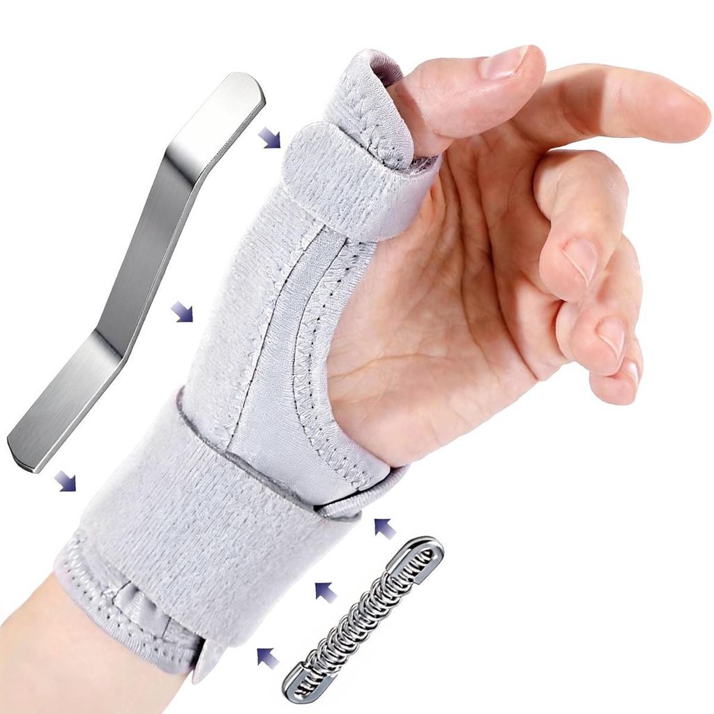 Daumenorthese links und rechts tragbar mit Handgelenkstütze,atmungsaktiveDaumenschiene bei Daumenverletzungen,Sehnenentzündung,Arthritis,Einheits...