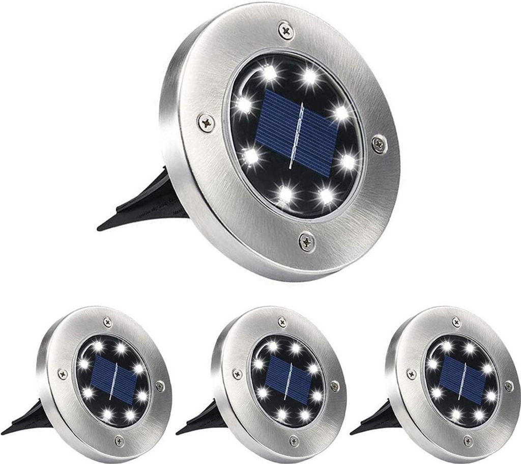 4 PCS Solar Ground Lights Outdoor wasserdichte LED Bodenleuchten für Patio Lawn Yard Landscape Pathway Walkway
