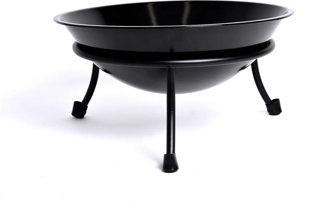 ROJAPLAST Foyer ETNA - Brasero de Jardin Design en Acier Noir Robuste