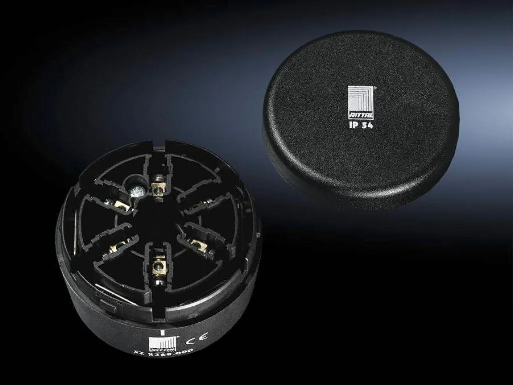Anschlussblock Rittal SG Noir avec Protection IP65 pour Câblage Robuste