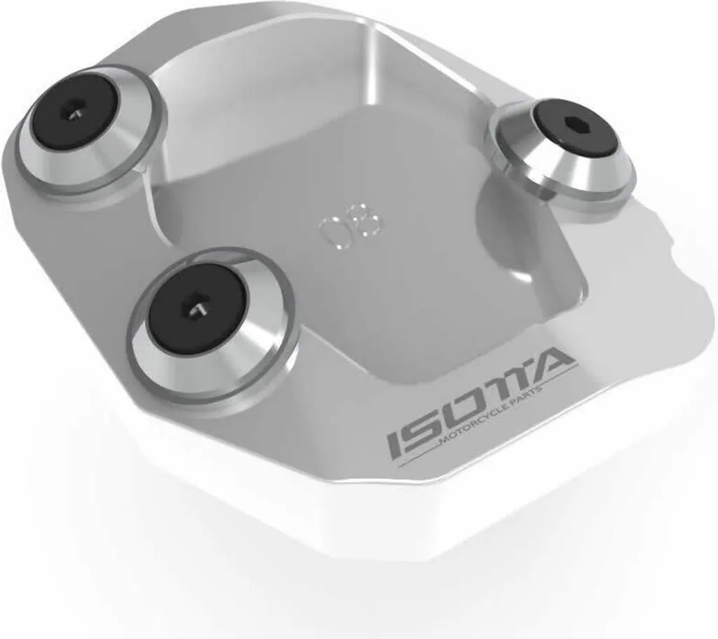 Baskets de moto Isotta argentées adaptées à la Moto Guzzi Mandello S 1000