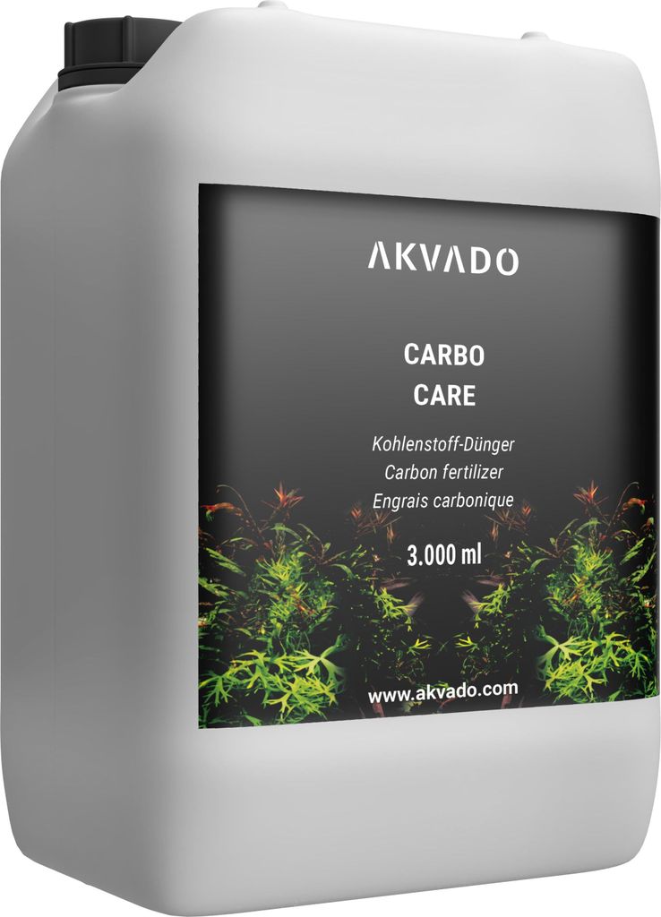Akvado Carbo Care, 3000 ml - Flüssiger Kohlenstoff Dünger für schnellen und gesunden Pflanzenwuchs