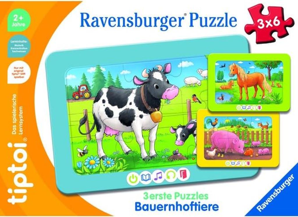 tiptoi® Puzzle – Zvieratká na farme Obrázok produktu 
