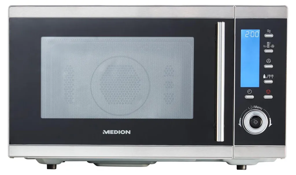 MEDION MD 15501 Micro-ondes 4 en 1 Combiné 25L 900W avec Gril Argenté - 4