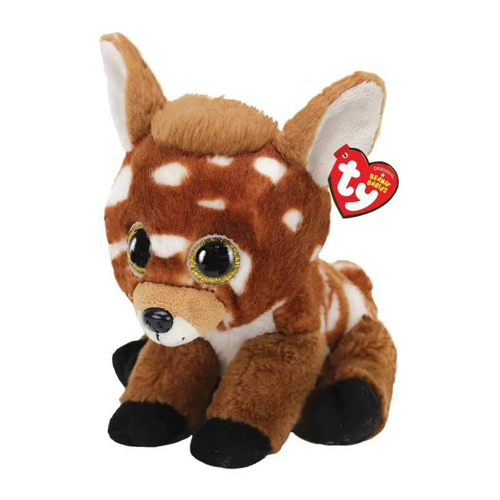 Doudou faon Ty Buckley aux grands yeux brillants peluche douce 24cm