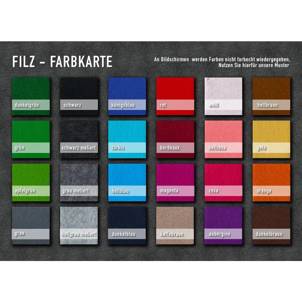 Bastelfilz-Platten / Taschenfilz 3mm (verschiedene Farben und Größen) – 40x70 cm / aubergine