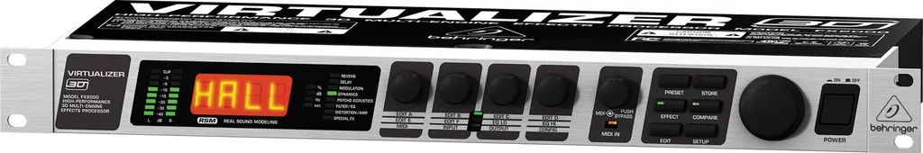 Behringer FX2000 Virtualizer 3D Processeur de Effets Multi-Moteur Noir