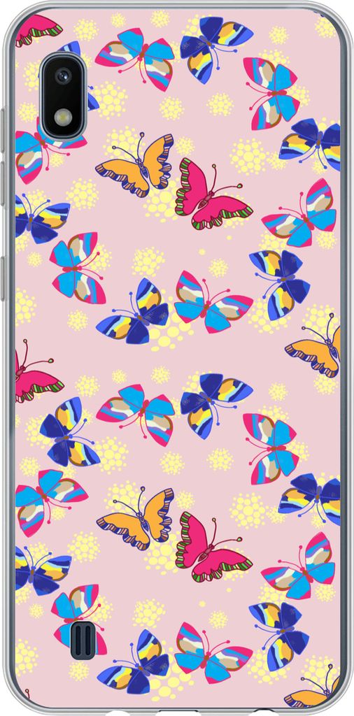 MuchoWow Handyhülle Schutzhülle Hülle für Telefoonhoesje Samsung Galaxy A10 Mädchen - Schmetterling - Insekten - Muster - Mädchen - Kinder ...