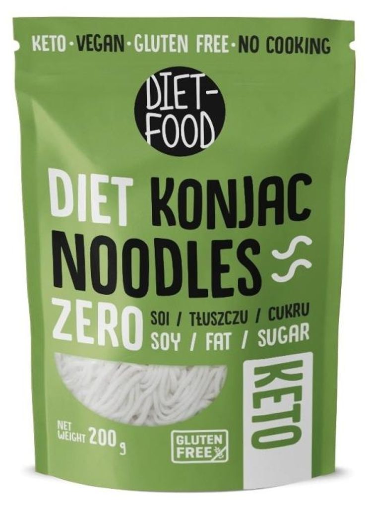 MAKARON (KONJAC) NOODLE BEZGLUTENOWY 270 g (200 g) - DIET-FOOD