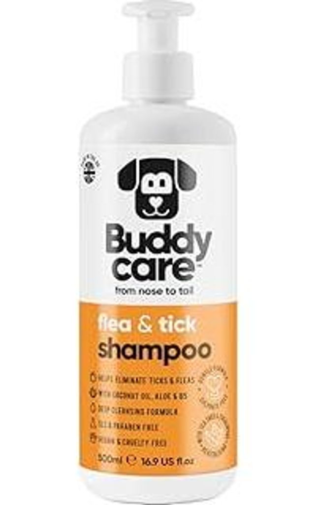 flohshampoo Hund von Buddycare - flohshampoo Hund bei befall Beseitigt Flöhe, Zecken & Milben - Tiefenreinigungsshampoo für Hunde, milben Shampoo...