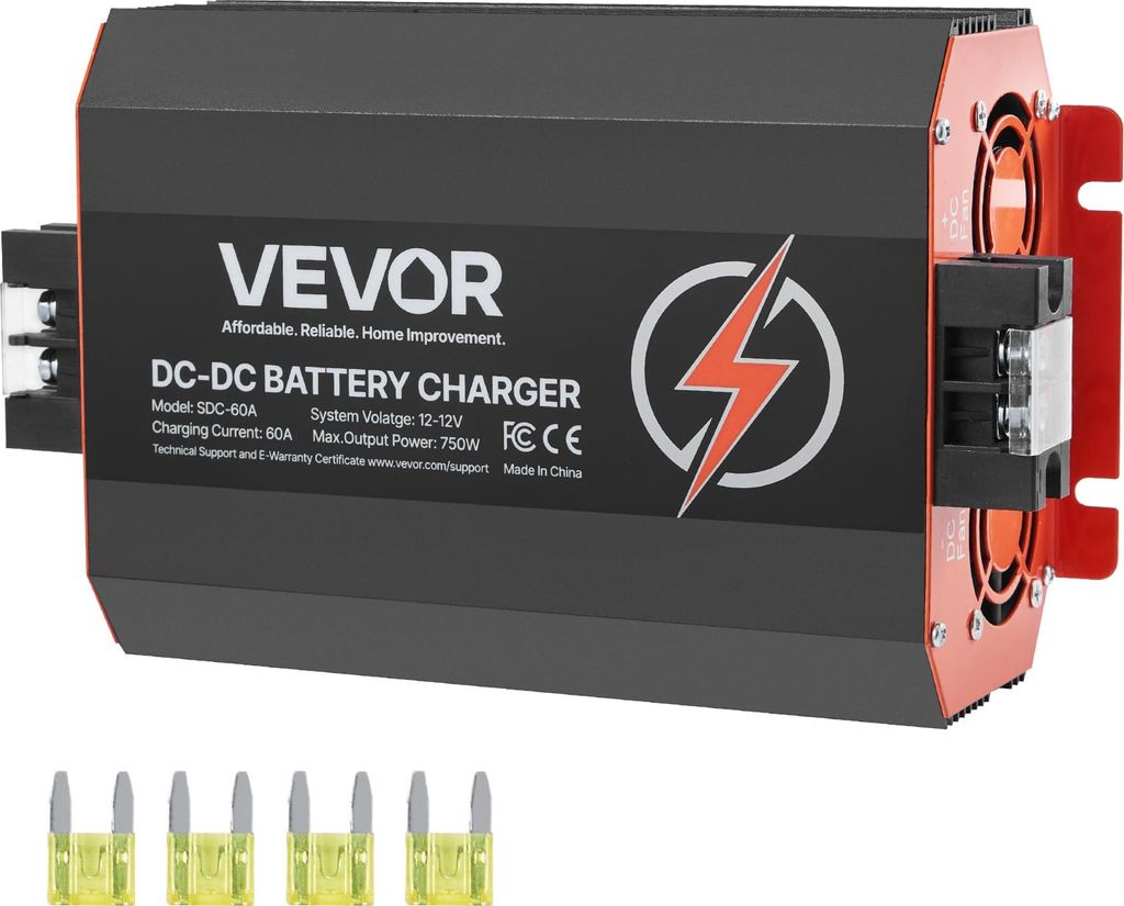 VEVOR 12 V 60 A DC/DC nabíjačka batérií, 750 W, pre Obrázok produktu 