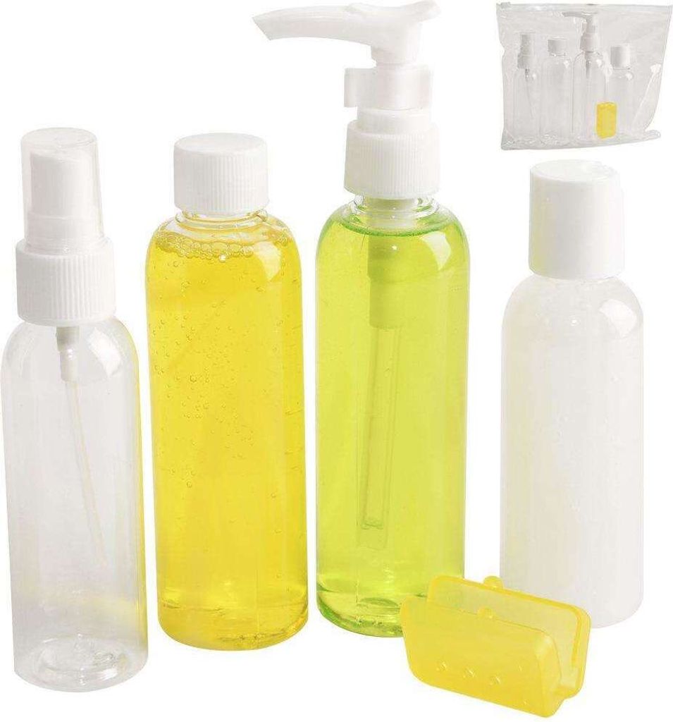 ORION Reiseflaschenset Reiseset für Kosmetika 8-teilig