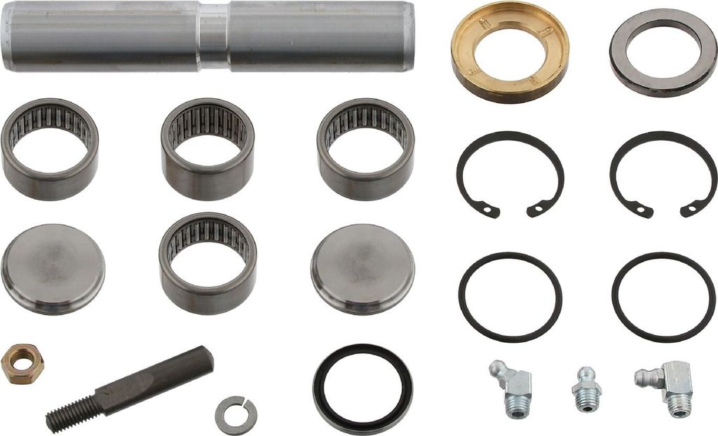 FEBI BILSTEIN Reparatursatz Achsschenkelbolzen 02170 Vorne Links Vorne Rechts passend für MERCEDES-BENZ T2/L Kasten/Kombi 18mm 154mm 19mm 2mm NBR ...