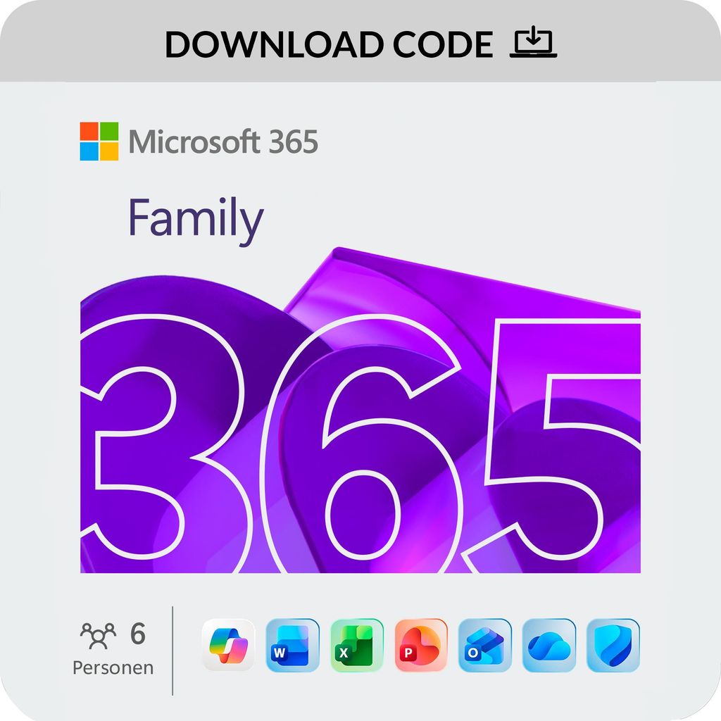 Microsoft 365 Family ESD 1YR Subscription Eurozone Immagine del prodotto 