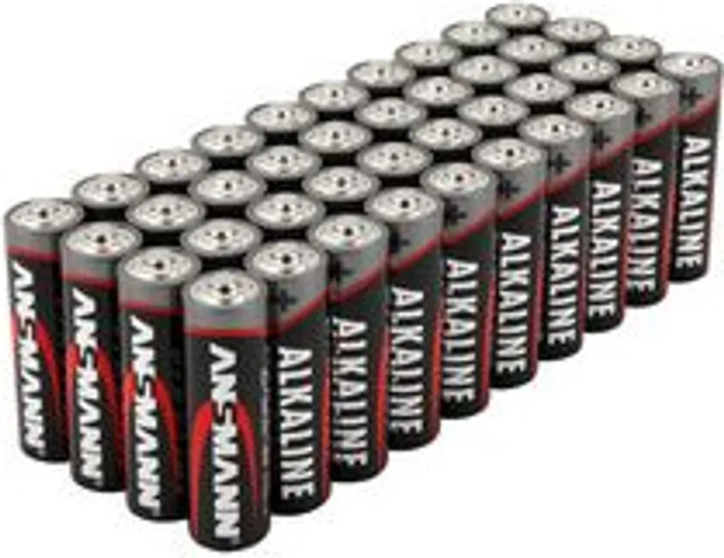 Piles AA LR06 Ansmann Mignon Rouge Box de 40 Unités Haut de Gamme