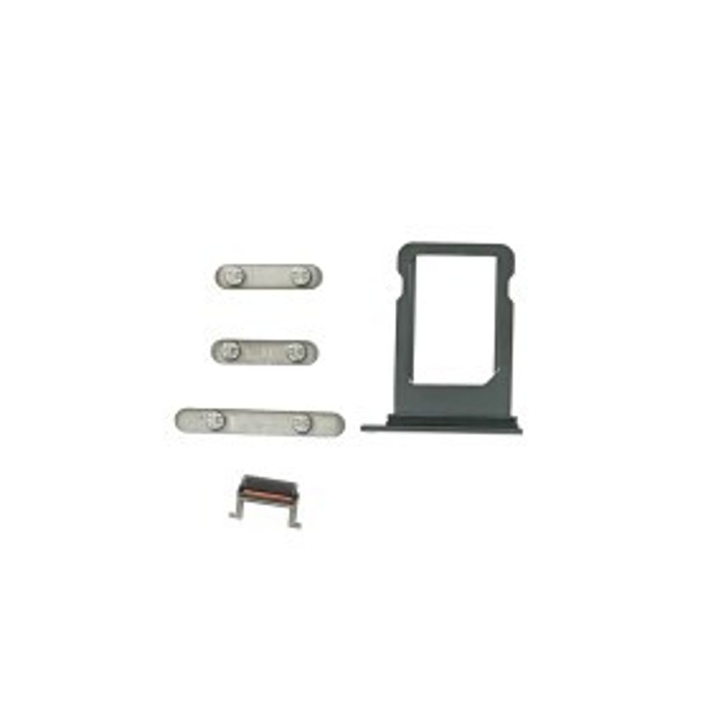 Tasten Set für iPhone XS space grau Ersatz Flex Kabel Stummschalter