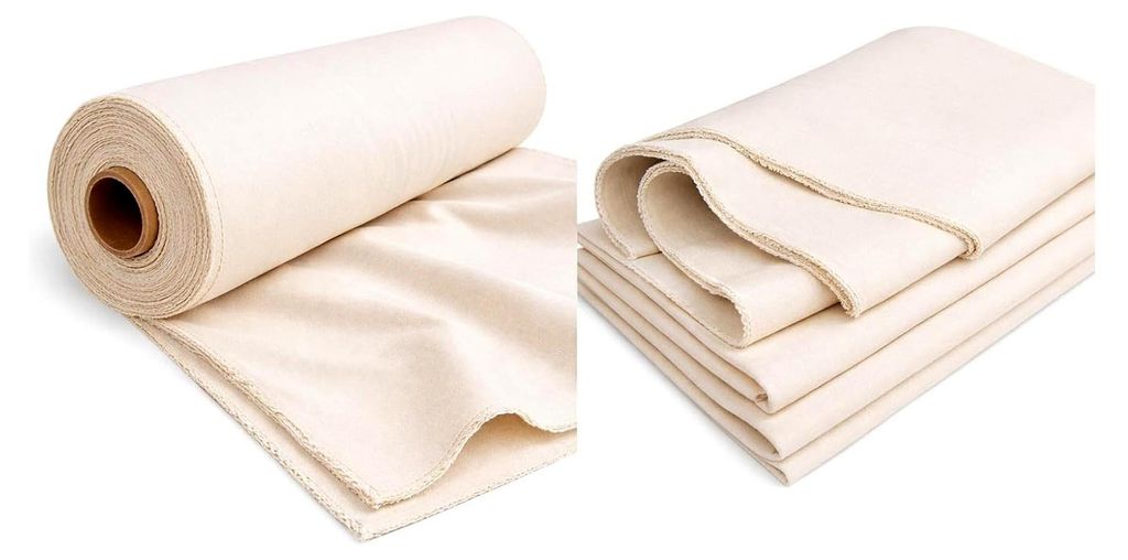 Schweres Segeltuch 100% Baumwolle natur-weiß 200 cm breit, Meterware Zeltstoff