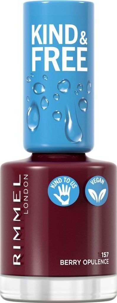 Rimmel Kind & Free, 8 ml, Burgund, Berry Opulence, Färbung, Glanz, Flasche