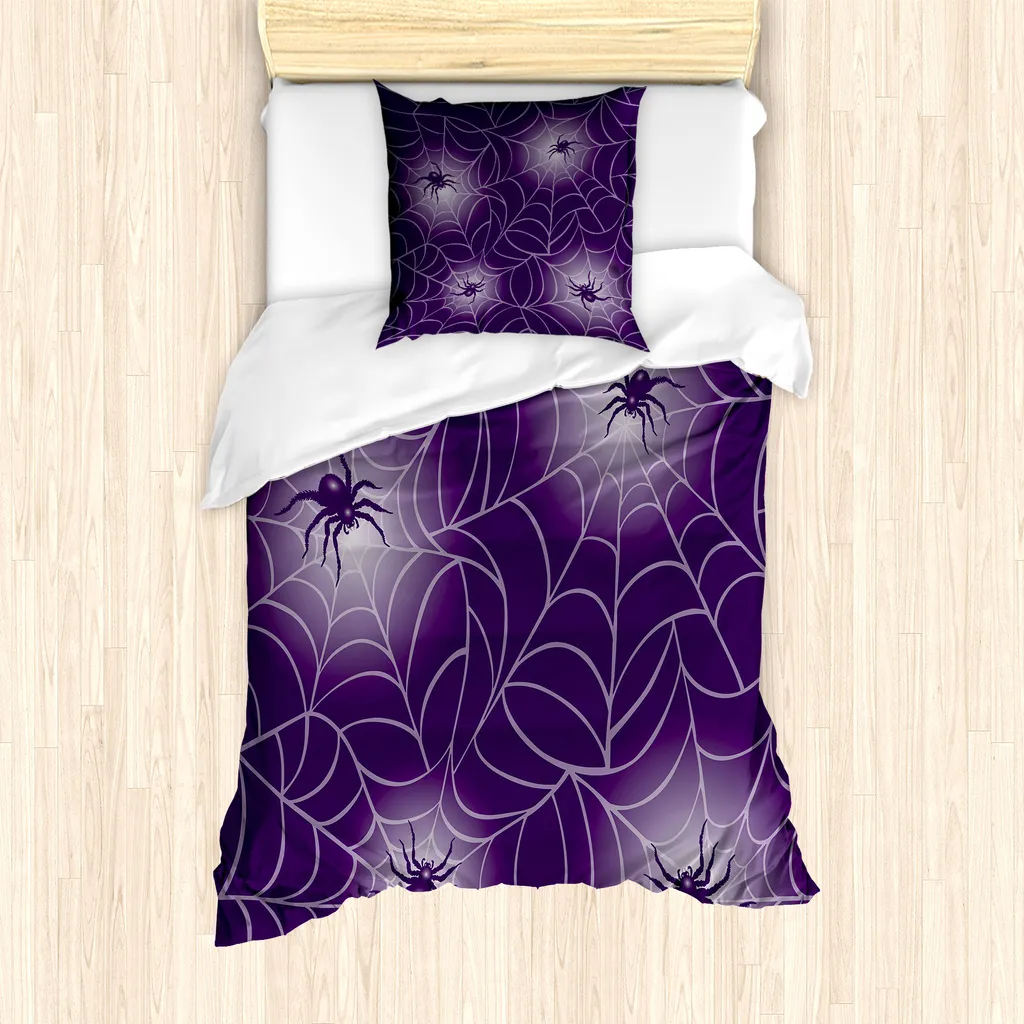 Set Letto Singolo ABAKUHAUS Viola Malva Anti-Acaro per Bambini
