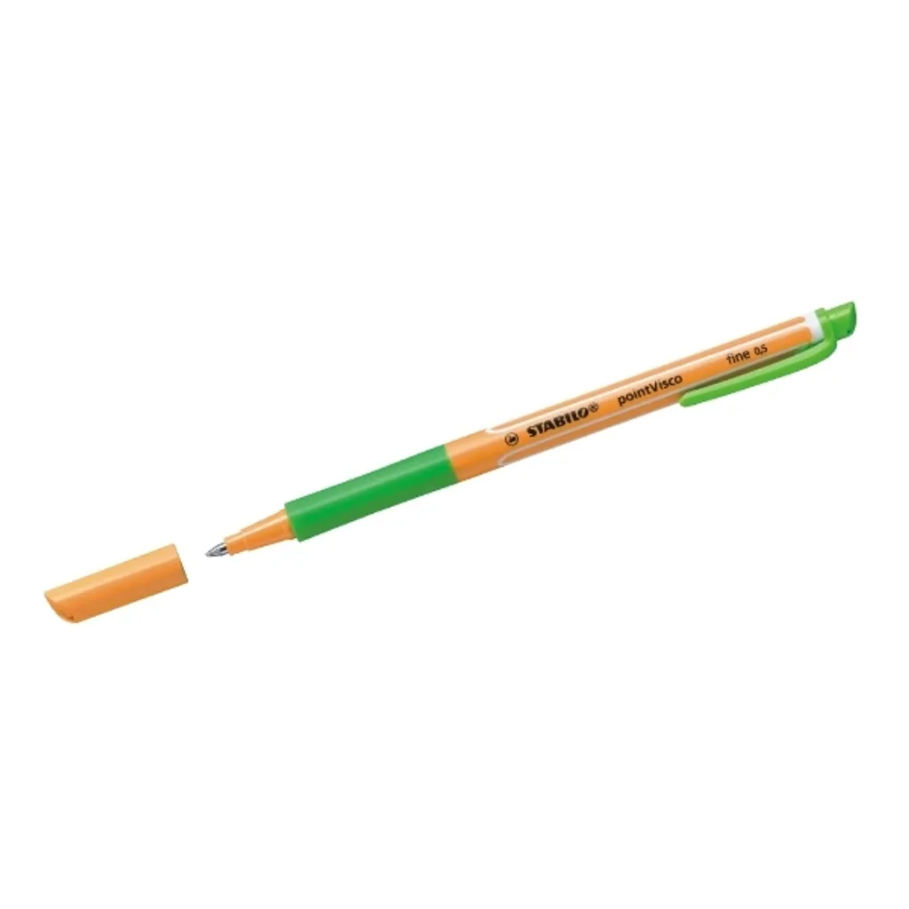 Stylo Prise de Notes Rapide STABILO pointVisco Roller Gel Vert Clair Pro - 4